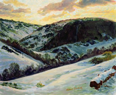 The Devils Dyke in Winter by Robert Tyndall
